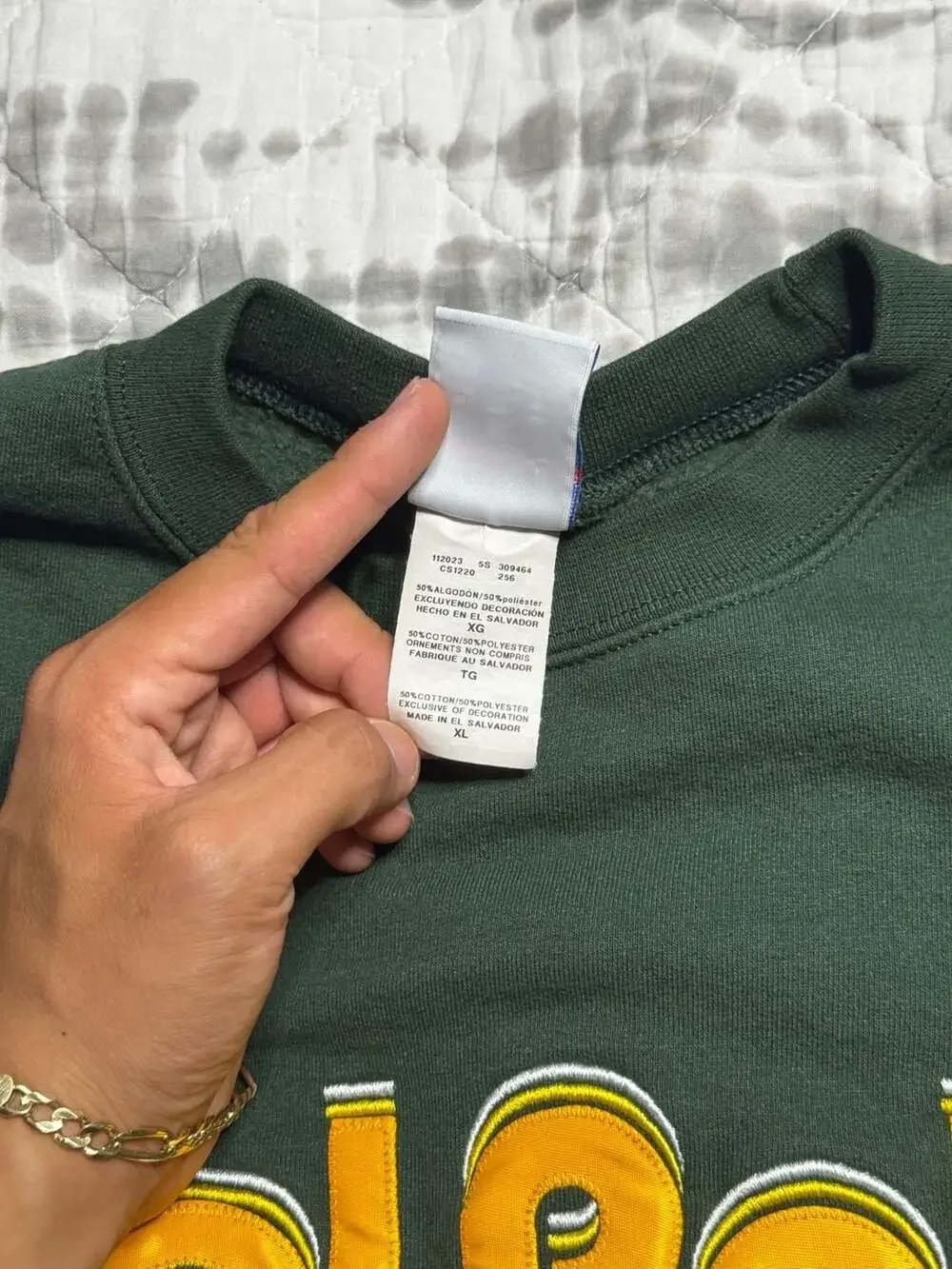 Champion Cal Poly Pomona Green Crewneck Sweatshirt XL